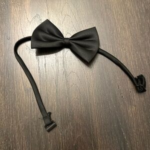 Kids black bow tie
